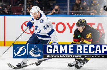 Lightning @ Canucks 12/12 | NHL Highlights 2023