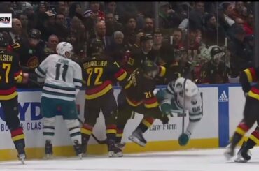 Nils Höglander slewfoot on Kevin Labanc - Tough Call Recommendation