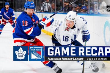 Maple Leafs @ Rangers 12/12 | NHL Highlights 2023