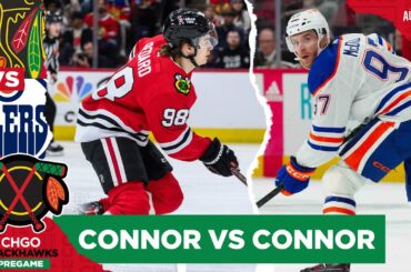 Connor Bedard Faces Connor McDavid for First Time as Blackhawks Face Oilers | CHGO Blackhawks Pre