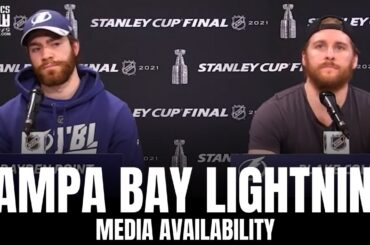 Brayden Point & Blake Coleman talk Alex Killorn Impact, Responding to Montreal's Physical Play