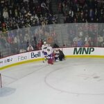 Laval Rocket's Xavier Simoneau gets injured from hit to the head, refs take forever to stop play