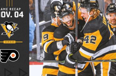 GAME RECAP: Penguins vs. Flyers (11.04.21) | Kris Letang’s OT Winner