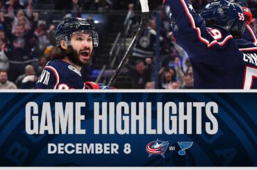 Yegor Chinakhov scores twice in Blue Jackets 5-2 victory over Blues | Game Highlights (12/8/23)