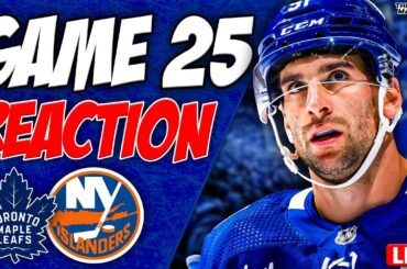 Maple Leafs vs New York Islanders LIVE POST GAME | Game 25 REACTION