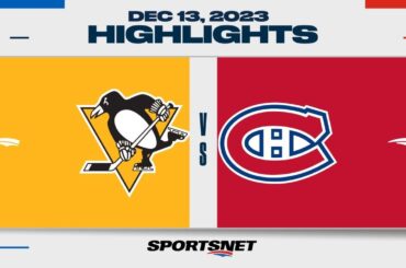 NHL Highlights | Penguins vs. Canadiens - December 13, 2023