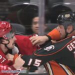 Justin Faulk vs Ryan Getzlaf Dec 7, 2018