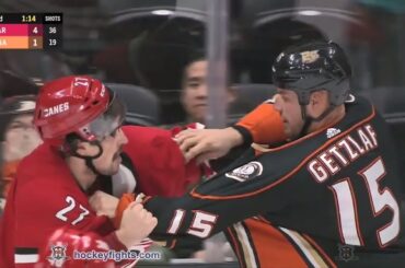 Justin Faulk vs Ryan Getzlaf Dec 7, 2018