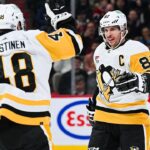 Crosby passes Coffey, ties Recchi with 3-point night