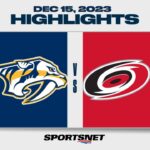 NHL Highlights | Predators vs. Hurricanes - December 15, 2023