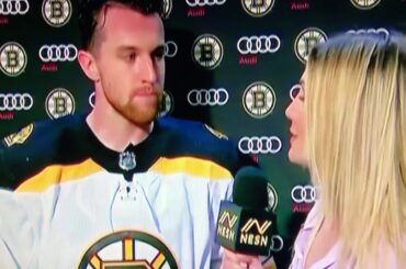 Matt Grzelcyk Bruins Post Game Interview 10/5/19