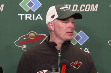 John Hynes on Matt Boldy: 'I think he's really moving his feet well'