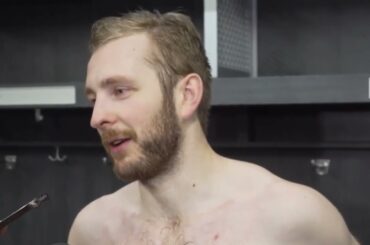 Linus Ullmark on RIDICULOUS "save of the year" vs NY Islanders | Bruins Postgame Interview