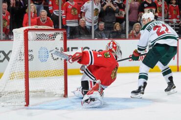 Niederreiter uses amazing move to beat Raanta