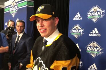 Penguins First Round Pick Samuel Poulin Moments After Being Drafted | NHL Draft 2019 | PHN