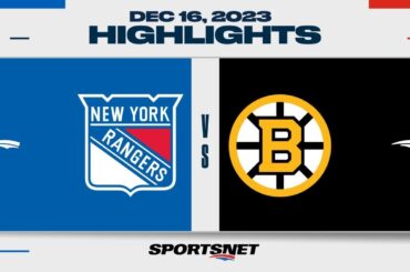 NHL Highlights | Rangers vs. Bruins - December 16, 2023