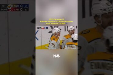 2023.12.15 Nashville Predators vs Carolina Hurricanes - Juuso Parssinen 1-0 NSH 🇫🇮