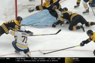 Tuukka Rask robs Evan Rodrigues with the blocker hand 11/21/19