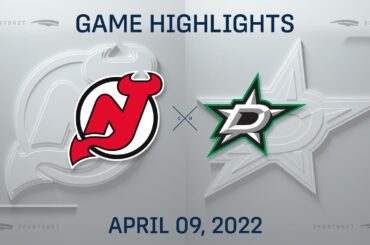 NHL Highlights | Devils vs. Stars - Apr. 9, 2022
