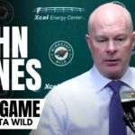 John Hynes Reacts to Minnesota Wild Shootout Win vs. Vancouver Canucks & Filip Gustavsson Start