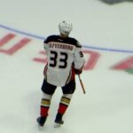 Jakob Silfverberg during pre-game warm-up at the Ducks @ Senators hockey game