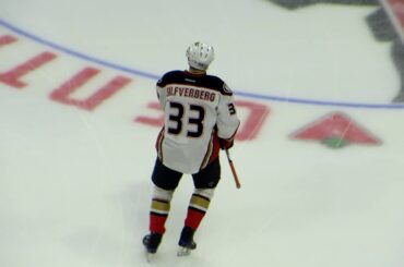 Jakob Silfverberg during pre-game warm-up at the Ducks @ Senators hockey game
