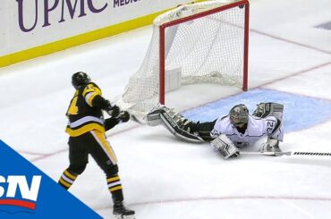 Pearson Forces Doughty Turnover Out-Waits Quick for Sweet Goal