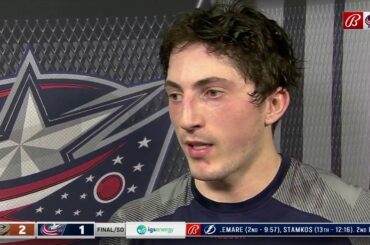 Zach Werenski is not a fan of shootouts | BLUE JACKETS-DUCKS POSTGAME