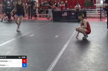 41 Kg Round Of 16 - Rocco Cassioppi, Hononegah Wrestling Club Vs Cooper Stivers, Flint Hills Wrest