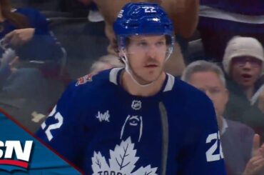 Jake McCabe Pings It Off The Crossbar For His First Goal Of The Year