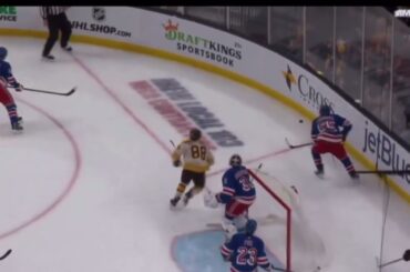 David Pastrnak charging on Ryan Lindgren - Tough Call Recommendation