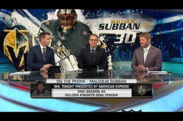 NHL Tonight:  Malcolm Subban on what he has rearned from Fleury  Mar 20,  2019