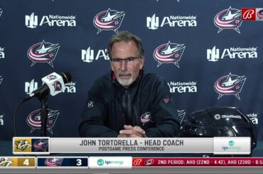 John Tortorella couldn't be happier for Emil Bemstrom's hat trick | BLUE JACKETS-PREDATORS POSTGAME