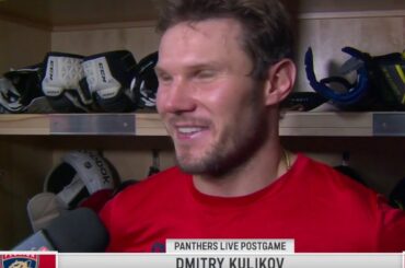 Panthers at Flames: Dmitry Kulikov addresses the media and breaks down Monday's loss.