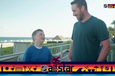 Kid reporter interviews All-Stars