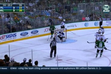 Brian Elliott robs Tyler Seguin in 3rd St. Louis Blues vs Dallas Stars Oct 28 2014 NHL