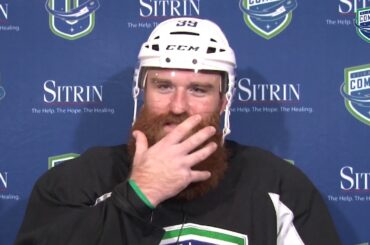 Colton Saucerman introduced as a Utica Comet