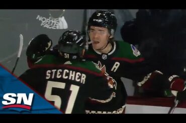 Coyotes' J.J. Moser And Clayton Keller Score Just 33 Seconds Apart To Tie The Game In The Third