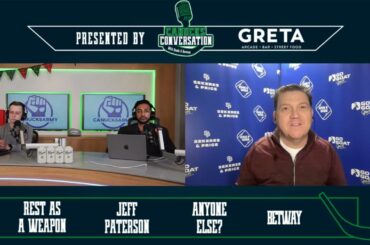 Jeff Paterson on J.T. Miller as shutdown centre, Hughes' workload, Tocchet resting Canucks, Suter