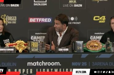 'YOU SAID YOU'RE GOING TO DESTROY HER?' - CHANTELLE CAMERON Vs. KATIE TAYLOR 2 PRESS CONFERENCE