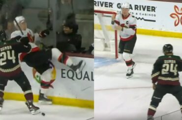 Matt Dumba Fights Brady Tkachuk After Dumba Levels Tkachuk