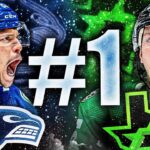 CANUCKS ARE 1ST IN THE NHL, HEARTBREAKING OVERTIME LOSS TO THE DALLAS STARS (Pettersson, Joshua)
