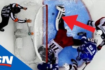 Joonas Korpisalo Kicks Puck Into His Net For Own Goal