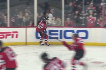 Michael McLeod Messes With The Boys During Warmups NJ Devils 12/21