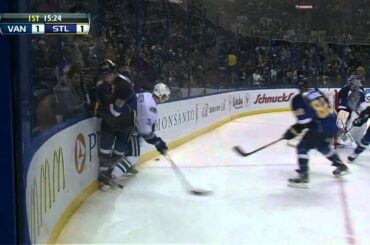 Jannik Hansen hits Kevin Shattenkirk HD