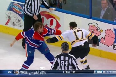 Milan Lucic vs Luke Gazdic Dec 12, 2013