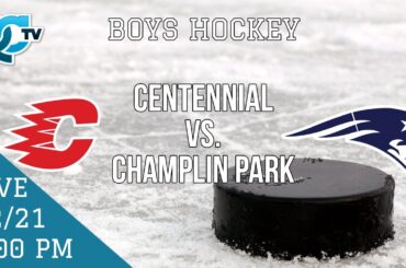 Boys Hockey: Centennial @ Champlin Park | Champlin Park High School | QCTV