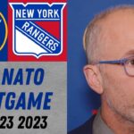 Don Granato Postgame Interview vs New York Rangers (12/23/2023)