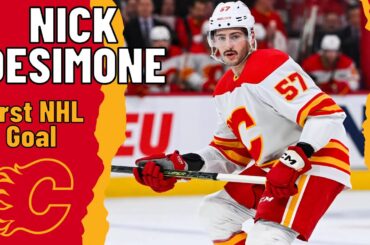Nick DeSimone #57 (Calgary Flames) first NHL goal Dec 21, 2023