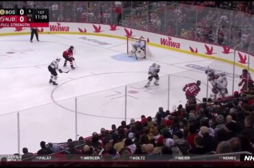 Simon Nemec makes one of many great Defensive plays #NJDevils